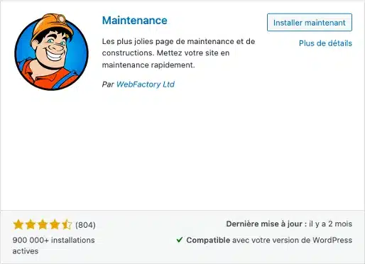 Plugin Maintenance WordPress